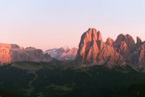 Dolomitenwipfel am Abend