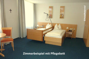 Hotel - Doppelzimmer mit Pflegebett-web